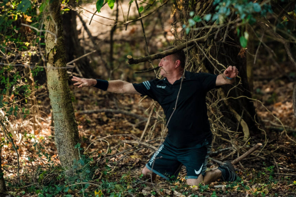 Throwing from the woods