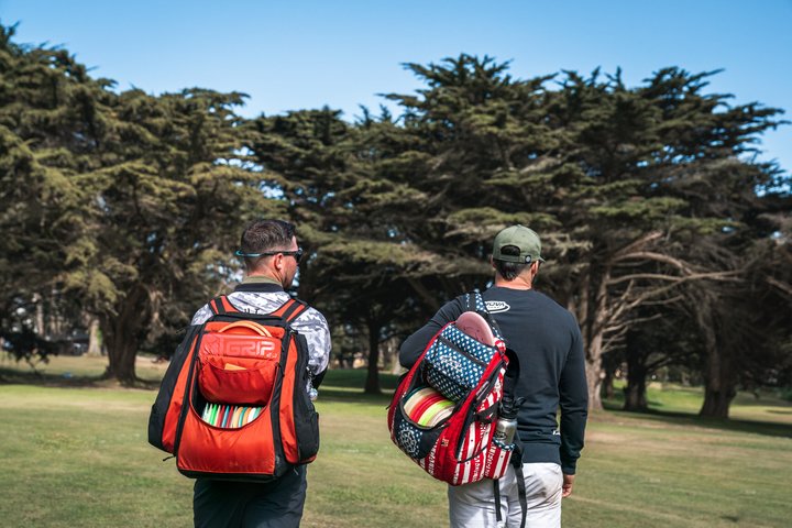 Disc golfers